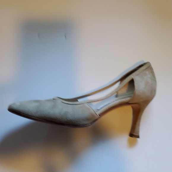 Armani Taupe Suede sandals size 35.5 - Picture 3 of 5